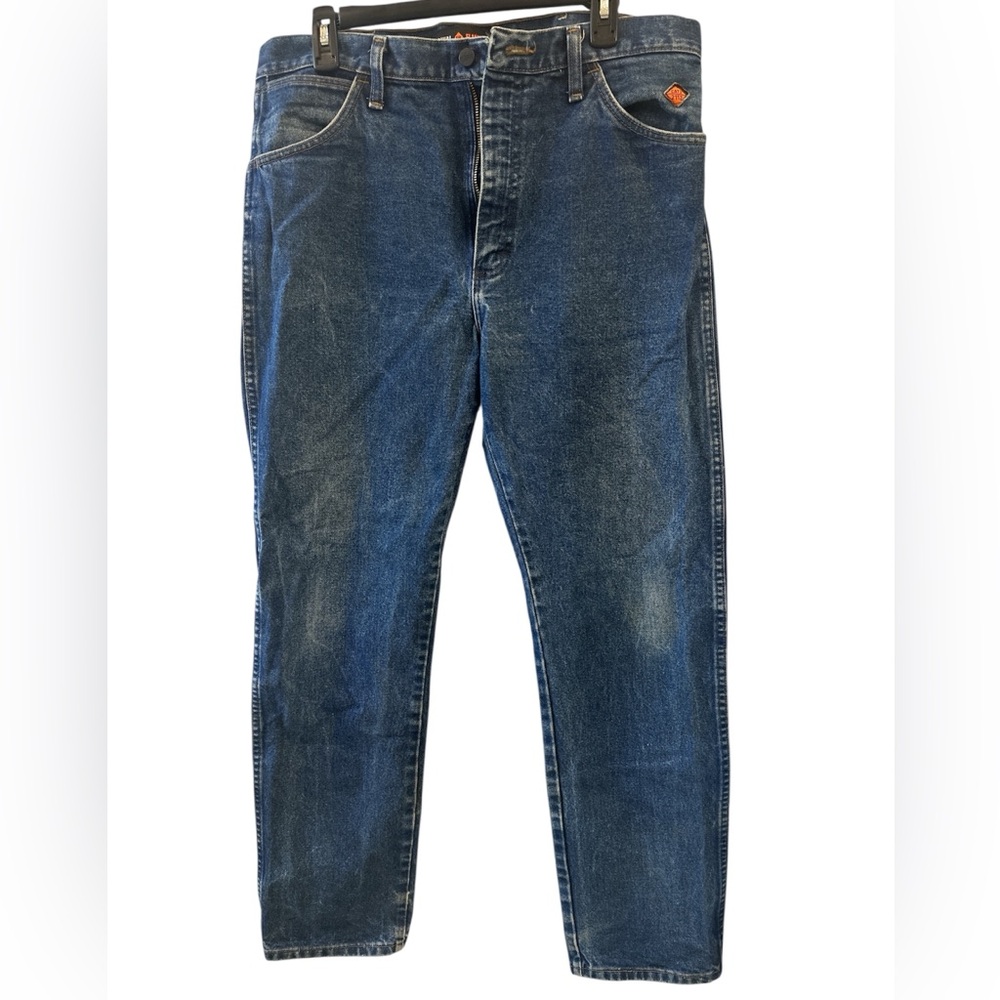 Wrangler Men's Straight Flame Resistant Work Jeans